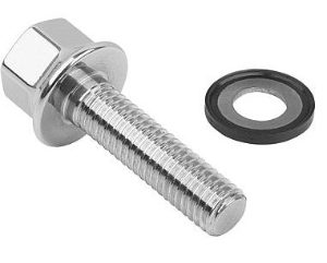 316 SS Screw With Collar & 70 EPDM 291 Seal M16x50