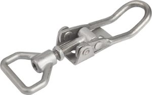 Steel Medium Duty Adjustable Hook Latch Length 168mm
