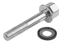 316 SS Screw With Collar & 70 EPDM 291 Seal M12x80