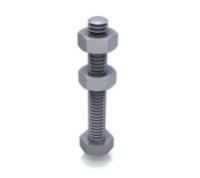 M5 x 35mm Stainless Steel Spindle with 2 Nuts Pitch 0.8