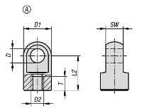 K0127 Rod End Drawing Type A