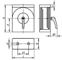 K1051 Joints Form D with Handle Drawing