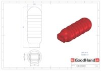 Red PVC Grip to suit 12x6mm bar