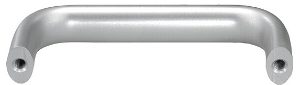 PULL HANDLE OVAL A=160, L=173, D=M06, H=50, ALUMINIUM NATURAL ANODIZED 