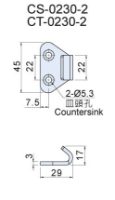 Catch Plate In Stainless Steel 304 Width=22mm