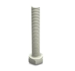 M4 x 20mm Nylon Spindle 1 Nut In Steel