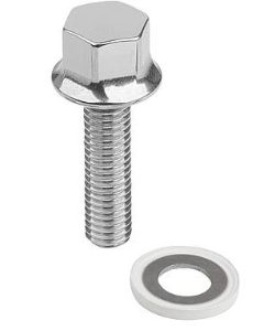 316 SS Screw With Collar & 70 EPDM 253815 Seal M4x20