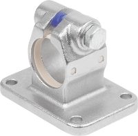 TUBE CLAMP WITH FLANGE FOR LINEAR ACTUATOR FORM:A, TYPE=40, STAINLESS STEEL 1.4308 ELECTROPOLISHED