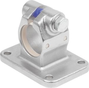 TUBE CLAMP WITH FLANGE FOR LINEAR ACTUATOR FORM:A, TYPE=40, STAINLESS STEEL 1.4308 ELECTROPOLISHED