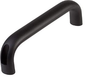 Pull handles oval with thru hole Black