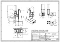 Pneumatic Press 8.5KN 40mm Stroke Dimension B 70-325mm