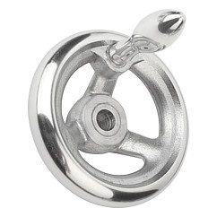 Aluminium Handwheel Fixed Handle & Keyway OD=140mm, ID=14mm