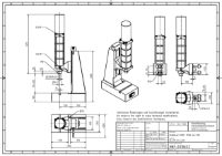 Pneumatic Press 17KN 40mm Stroke Dimension B 70-325mm