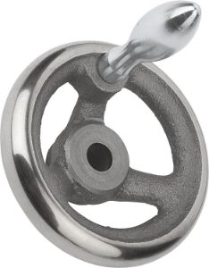 Handwheels DIN 950 grey cast iron, with fixed grip