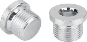 Screw Plug With Collar And Hex Socket In Steel Metric Sizes