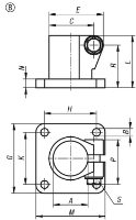 K0477 Tube Clamps Form B Drawings