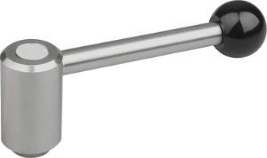 TENSION LEVER SIZE:1 M08, A=92, FORM:0° STAINLESS STEEL 1.4305, COMP:PLASTIC 