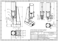 Pneumatic Press 4.5KN 80mm Stroke Dimension B 65-350mm