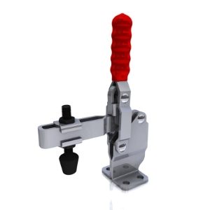 Vertical Toggle Clamp High Flat Base Slotted Arm Size 227Kg