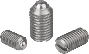K0310 Spring Plungers With Slot And Ball In Stainless Steel, Good Hand UK