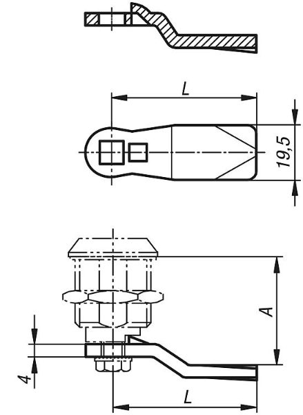 Tongue Steel Drawing