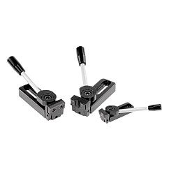 Adjustable cam operated edge clamps 