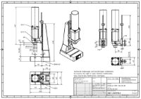 2.5kN Pneumatic Press 80mm Stroke 70mm – 280mm Dimension B