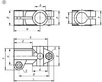 K0475 Tube Clamps Form A Drawing