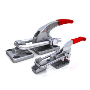 Horizontal latch toggle clamps
