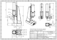 2.5kN Pneumatic Press 80mm Stroke 65mm – 390mm Dimension B