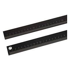 Heavy duty linear scales with fixing holes or self adhesive back 