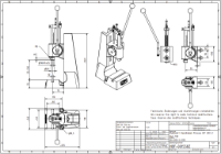 Rack & Pinion Press 2.0KN 100mm Stroke Dimensio B 55-190mm
