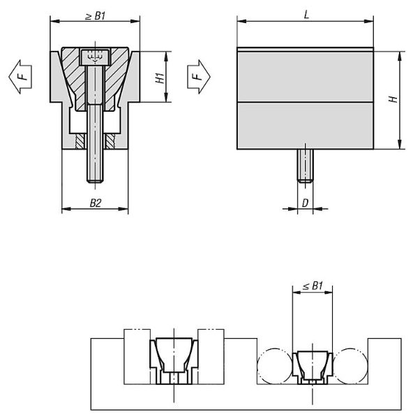 Wedge Clamp Drawing