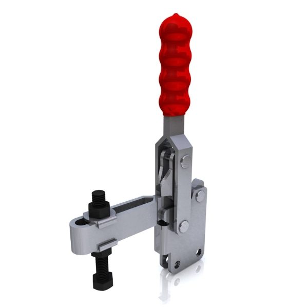 Vertical Toggle Clamp Straight Base Slotted Arm Size 350Kg