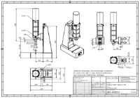 Pneumatic Press 13KN 40mm Stroke Dimension B 70-325mm