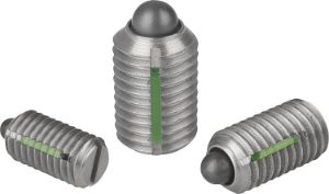 Stainless Steel K0324 Spring Plungers With Slot & Thrust Pin, Good Hand UK