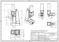 Pneumatic Press 4.5KN 60mm Stroke Dimension B 60-285mm