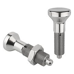 Stainless steel Indexing Plungers no collar K0634