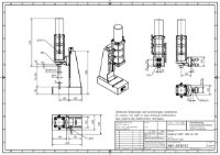 21kN Pneumatic Press 40mm Stroke Dimension B 75mm – 330mm