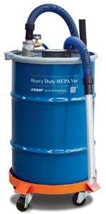 Heavy Duty Dry Vac With HEPA Filter 208 Litre (30 Gal) Drum For Use With Very Fine Particles