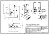 Pneumatic Press 4.5KN 40mm Stroke Dimension B 70-325mm