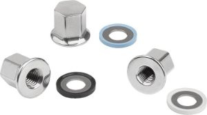 K1594 316 Stainless Steel Cap Nuts With Collar & Seal