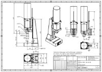 Pneumatic Press 4.5KN 80mm Stroke Dimension B 58-243mm