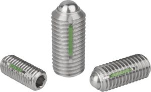 K0326 Stainless Steel Spring Plungers With Hex Socket & Ball, Good Hand UK
