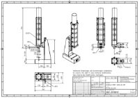 34kN Pneumatic Press 60mm Stroke Dimension B 75mm – 330mm