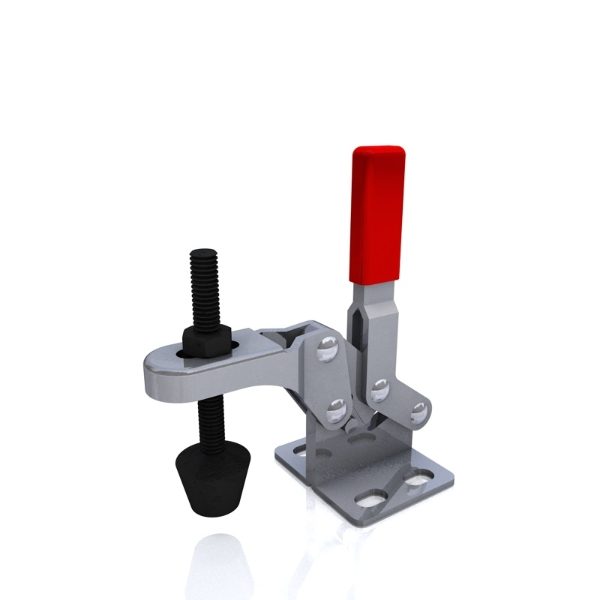 Vertical Toggle Clamp Flat Base Slotted Arm Size 30Kg