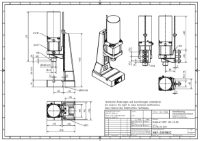 Pneumatic Press 4.5KN 40mm Stroke Dimension B 58-243mm