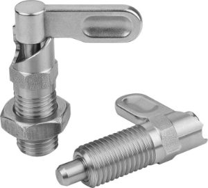 K1285 Cam-Action Indexing Plungers With Stop In Stainless Steel
