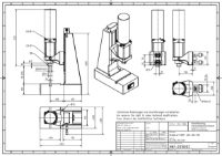 Pneumatic Press 4.5KN 100mm Stroke Dimension B 70-325mm