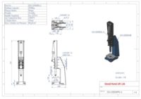 Pneumatic Toggle Press Plunger Stroke 50mm Size 2500Kg